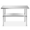 GRIDMANN Stainless Steel Work Table, NSF Commercial Kitchen Prep Table with Under Shelf for Restaurant and Home